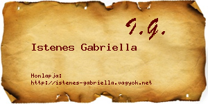 Istenes Gabriella névjegykártya